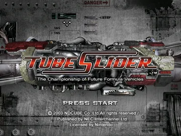 Tube Slider - The Championship of Future Formula screen shot title